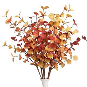 6 Pcs Artificial Eucalyptus Stems Fall Decorations